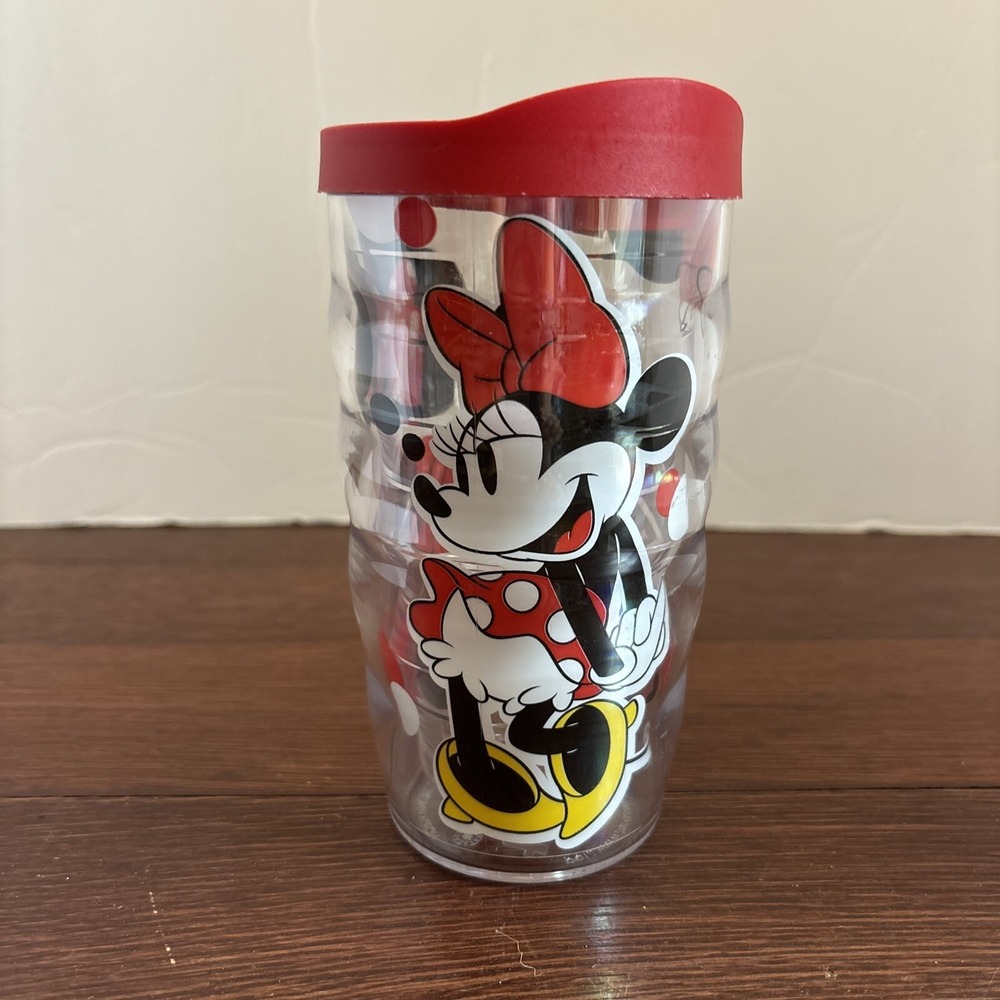 Tervis Minnie Mouse Disney Insulated Tumbler Cup Red Lid Hot Cold Drink Vacation